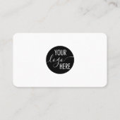 プロフェッショナルクリーン一般企業ロゴQRコード 名刺 (裏面)