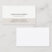 プロフェッショナルクリーン平モダン色エレガント 名刺 (正面/裏面)