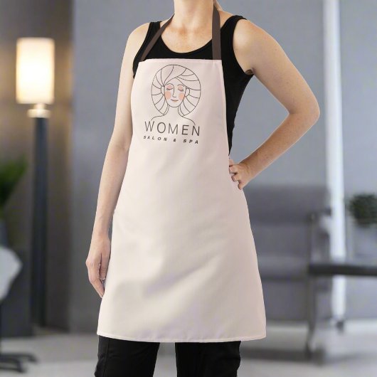 プロフェッショナルクリーン赤面ピンク美しいサロンユニフォーム エプロン