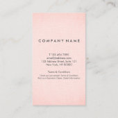 プロフェッショナルクリーン赤面リネンロイヤリティ縦型 名刺 (裏面)