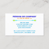 プロフェッショナルクールモバイルカーの洗浄とオートディテリング 名刺 (裏面)