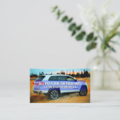 プロフェッショナルクールモバイルカーの洗浄とオートディテリング 名刺 (スタンド正面)