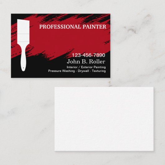 プロフェッショナルクール画家 名刺 (正面/裏面)