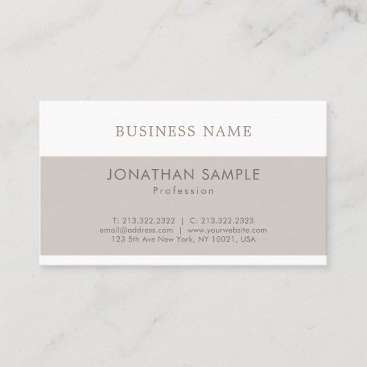 プロフェッショナルグお洒落ラフィックデザインモダン平面 名刺 (正面)