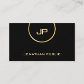 プロフェッショナルグエレガントラム金ゴールドルックモダンプレミアム 名刺 (正面)