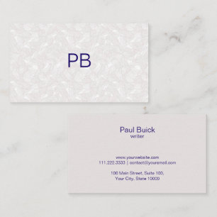 プロフェッショナルグエレガントレーパタンバスジンカード 名刺