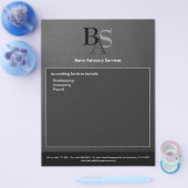 プロフェッショナルグエレガントレーモダンブラックフライヤー チラシ (シングル)