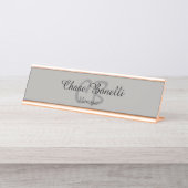 プロフェッショナルグクラシカルレーモノグラム デスクネームプレート (正面)