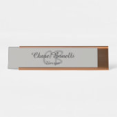 プロフェッショナルグクラシカルレーモノグラム デスクネームプレート (正面)