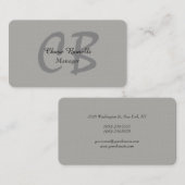 プロフェッショナルグクラシカルレーモノグラム 名刺 (正面/裏面)