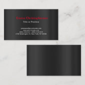 プロフェッショナルグシンプルレーモダンプレーン 名刺 (正面/裏面)