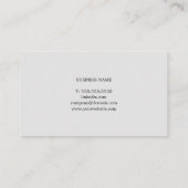 プロフェッショナルグシンプルレーラインコンサルタント 名刺 (裏面)