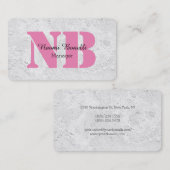 プロフェッショナルグフェミニンレーピンクモノグラム 名刺 (正面/裏面)