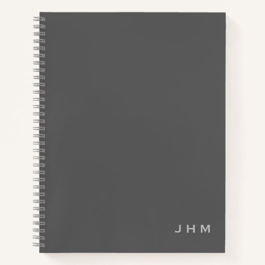 プロフェッショナルグミニマルレーモノグラムイニシャル ノートブック (正面)
