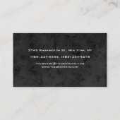 プロフェッショナルグモダンレーパターンブラックモノグラム 名刺 (裏面)