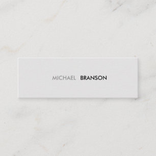 プロフェッショナルグモダンレーブラックミニマリスト スキニー名刺