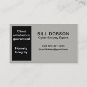 プロフェッショナルグモダンレーブラック名刺 名刺 (正面)