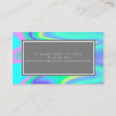 プロフェッショナルグモダンレームホログラフィック 名刺 (裏面)