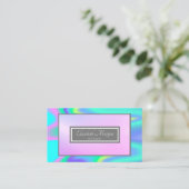 プロフェッショナルグモダンレームホログラフィック 名刺 (スタンド正面)