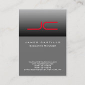 プロフェッショナルグモダンレーレッドモノグラム 名刺 (正面)