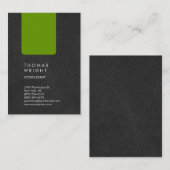 プロフェッショナルグユニークレーグリーン 名刺 (正面/裏面)