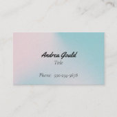 プロフェッショナルグラデーションのピンクと青の名刺 名刺 (正面)