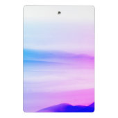 プロフェッショナルグラデーションピンクパープル筆跡 ミニクリップボード (裏面)