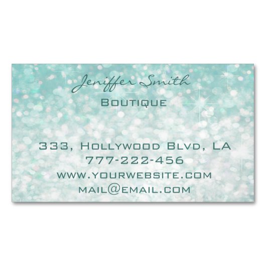 プロフェッショナルグラマエレガントルモダンプレーン《写真》ぼけ味 マグネット名刺 (正面)