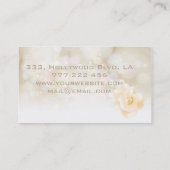 プロフェッショナルグラマエレガントル《写真》ぼけ味真珠バラ 名刺 (裏面)