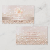 プロフェッショナルグラマモダンーエレガント《写真》ぼけ味バラ 名刺 (正面/裏面)