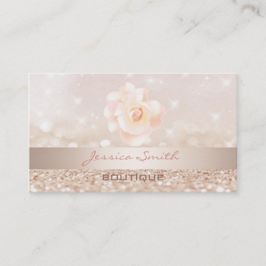 プロフェッショナルグラマモダンーエレガント《写真》ぼけ味バラ 名刺 (正面)