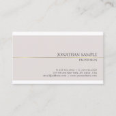 プロフェッショナルグラマラスデザインシックプレーンラグジュアリー 名刺 (正面)