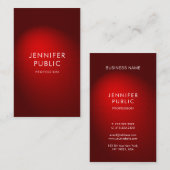 プロフェッショナルグラマラスデザインモダントレンディープレーン 名刺 (正面/裏面)