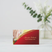 プロフェッショナルグラマラス化粧ネイルアート作家 名刺 (スタンド正面)