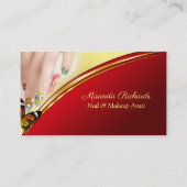 プロフェッショナルグラマラス化粧ネイルアート作家 名刺 (正面)