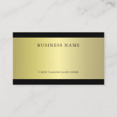 プロフェッショナルグラマラス金ゴールドエフェクトプレーントレンディー 名刺 (正面)