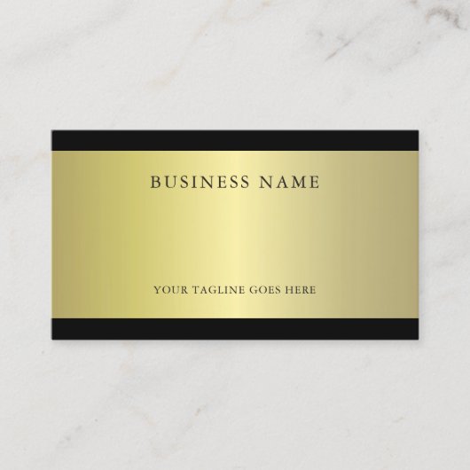 プロフェッショナルグラマラス金ゴールドエフェクトプレーントレンディー 名刺 (正面)