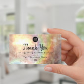 プロフェッショナルグランジパステルベージュハートありがとう 名刺