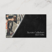 プロフェッショナルグランジ理容師スタイリストバーバーバーショップ 名刺 (正面)