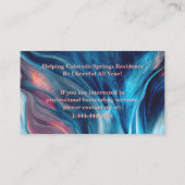 プロフェッショナルグリッターイベントバーテンダー名刺 名刺 (裏面)