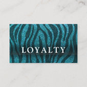 プロフェッショナルグリッタートレンディーモダンエレガントサロン 予約カード (正面)