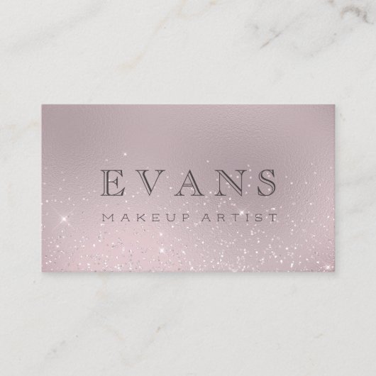 プロフェッショナルグリッターナス赤面グリッターメーキャップ 予約カード (正面)