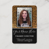 プロフェッショナルグリッターフォトカスタムビジネスロゴ 名刺 (正面)