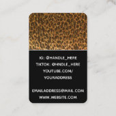 プロフェッショナルグリッターフォトカスタムビジネスロゴ 名刺 (裏面)