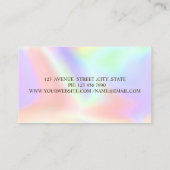 プロフェッショナルグリッター洗浄工具ホログラフィック 名刺 (裏面)