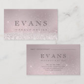 プロフェッショナルグリッター赤面グリッターメーキャップ 予約カード (正面/裏面)