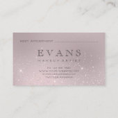 プロフェッショナルグリッター赤面グリッターメーキャップ 予約カード (裏面)