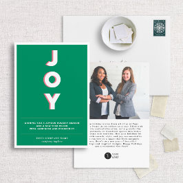 プロフェッショナルグリーンと白モダン企業の シーズンカード