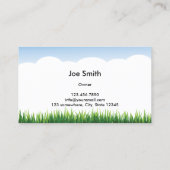 プロフェッショナルグリーングラス造園名刺 名刺 (裏面)