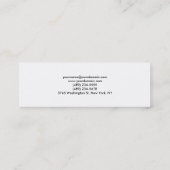 プロフェッショナルグリーンホワイトスキニー名刺 スキニー名刺 (裏面)